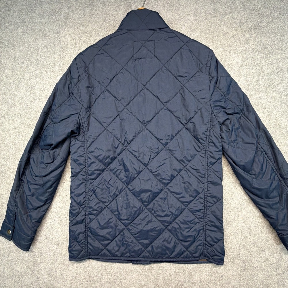 J Crew Walker Jacket Mens XS Navy Blue Quilted Insulated Lined Full Zip - Picture 8 of 8